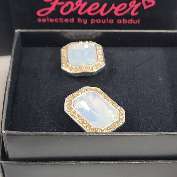 Forever / Paula Abdul / Avon Bundle Rhinestone Heart Pendant & Hollywood Studs - Picture 4 of 12